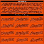 Custom Orange Orange-Black Authentic Baseball Jersey