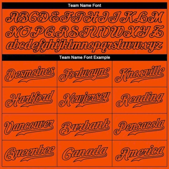 Custom Orange Orange-Black Authentic Baseball Jersey