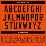 Custom Orange Orange-Black Authentic Baseball Jersey