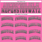 Custom Pink Black-White Authentic Drift Fashion Baseball Jersey Custom Pink Black-White Authentic Drift Fashion Baseball Jersey