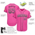 Custom Pink Black-White Authentic Drift Fashion Baseball Jersey Custom Pink Black-White Authentic Drift Fashion Baseball Jersey