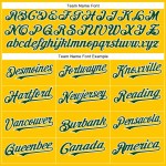 Custom Yellow Green-White Authentic Baseball Jersey