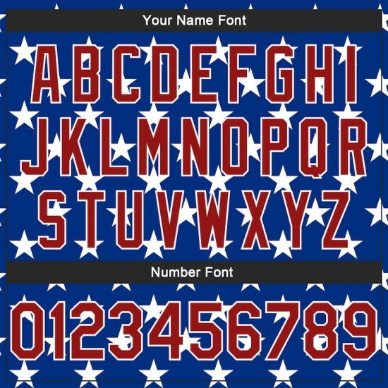 Custom Royal Red-White 3D Pattern Design American Flag Authentic Basketball Jersey Custom Royal Red-White 3D Pattern Design American Flag Authentic Basketball Jersey