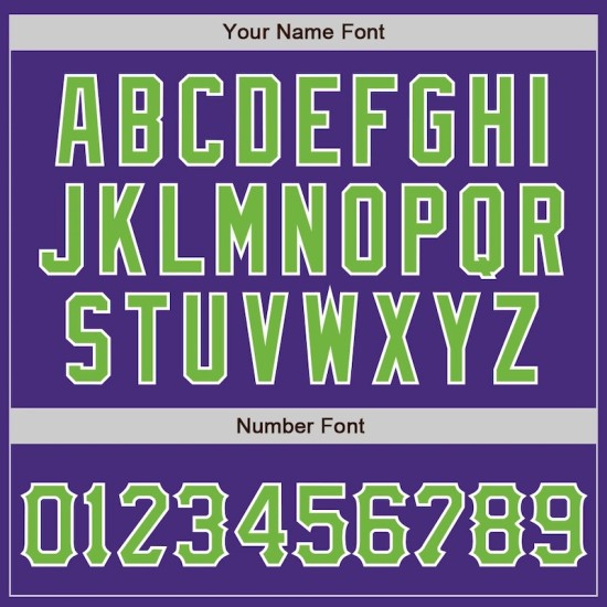 Custom Purple Neon Green-White Authentic Baseball Jersey