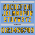 Custom Light Blue Gold-Black Bomber Varsity Letterman Zipper Jacket Custom Light Blue Gold-Black Bomber Varsity Letterman Zipper Jacket