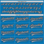 Custom Blue Gray-Black Authentic Baseball Jersey